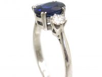 Early 20th Century Sapphire & Diamond Three Stone Ring