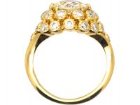 18ct Gold, Diamond Cluster Ring by Gilbert Albert