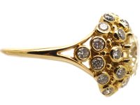 18ct Gold, Diamond Cluster Ring by Gilbert Albert