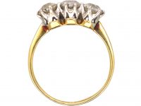 Early 20th Century 18ct Gold & Platinum, Three Stone Diamond Ring