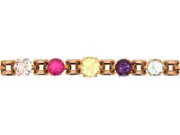 Retro 18ct Gold Harlequin Bracelet