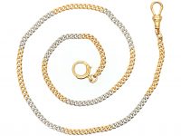 Edwardian 18ct Gold & Platinum Two Colour Chain