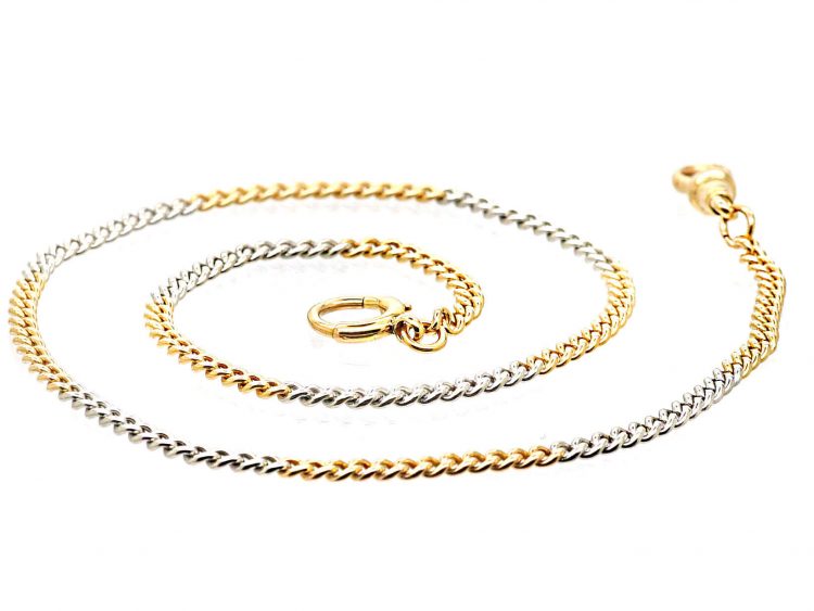 Edwardian 18ct Gold & Platinum Two Colour Chain