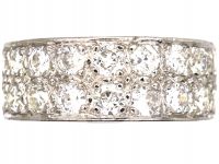 18ct White Gold Ring by Charles Green & Sons set with Diamonds