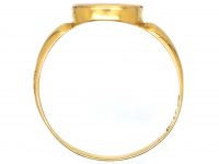 Edwardian 18ct Gold Signet Ring with Hidden Compartment