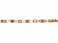 Retro 14ct Gold Harlequin Bracelet