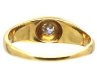 Victorian 18ct Gold Gypsy Ring set with a Diamond