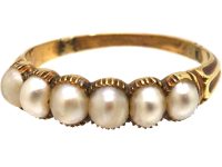 Regency 15ct Gold & Natural Split Pearl Ring