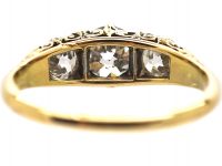 Victorian 18ct Gold Three Stone Diamond Ring