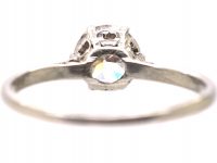 Early 20th Century Platinum Diamond Solitaire Ring