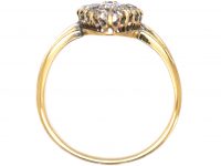 Edwardian 18ct Gold Marquise Ring set with Diamonds