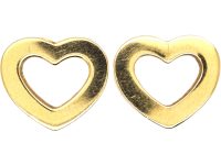 Tiffany & Co 18ct Gold Heart Earrings