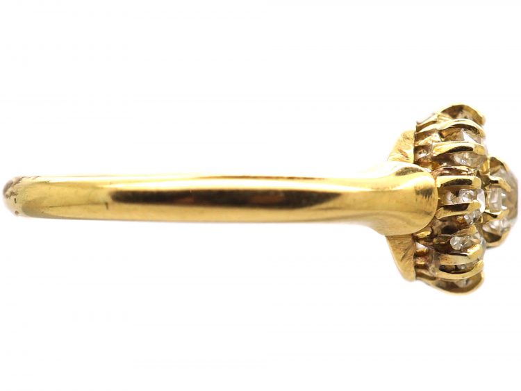 Edwardian 18ct Gold, Diamond Cluster Ring