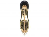 Edwardian 15ct Gold & Silver & Enamel Mouse in the Shoe Brooch set with Rose Diamonds