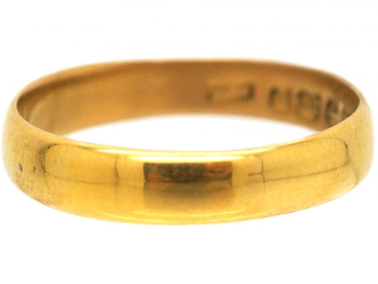 22ct Gold Wedding Ring Assayed in 1925