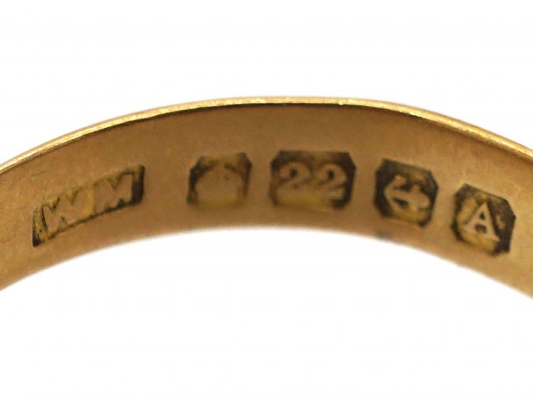 22ct Gold Wedding Ring Assayed in 1925