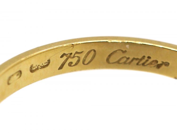 18ct Gold Wedding Ring by Cartier