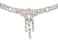Art Deco Platinum & Diamond Necklace