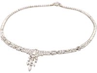 Art Deco Platinum & Diamond Necklace