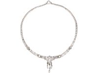 Art Deco Platinum & Diamond Necklace