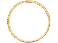 Victorian 18ct Gold Engraved Wedding Ring