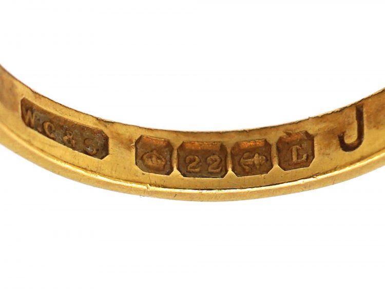 22ct Gold Wedding Ring Assayed in 1935