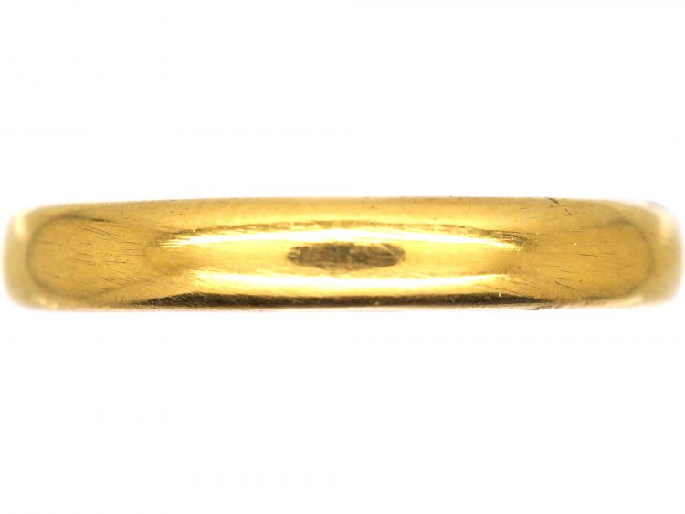 22ct Gold Wedding Ring Assayed in 1930 by Charles Green & Sons