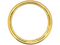 22ct Gold Wedding Ring Assayed in 1930 by Charles Green & Sons