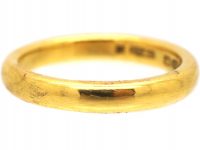 22ct Gold Wedding Ring Assayed in 1930 by Charles Green & Sons