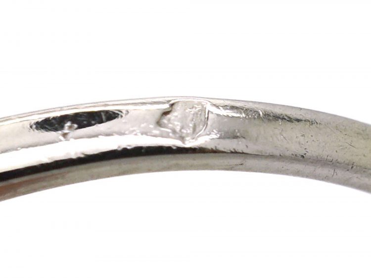 Early 20th Century French Platinum Solitaire Diamond Ring