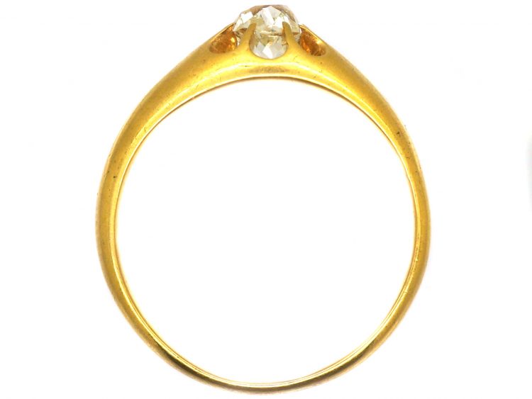 Victorian 18ct Gold Diamond Solitaire Ring
