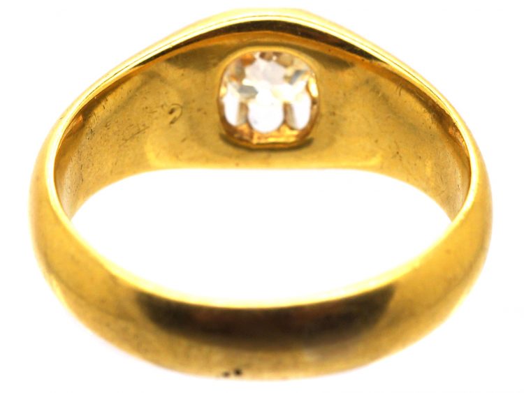 Victorian 18ct Gold Diamond Solitaire Ring