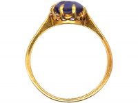 Edwardian 18ct Gold Ring set with a Sapphire