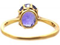 Edwardian 18ct Gold Ring set with a Sapphire