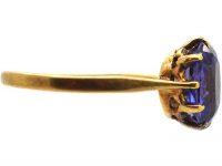 Edwardian 18ct Gold Ring set with a Sapphire