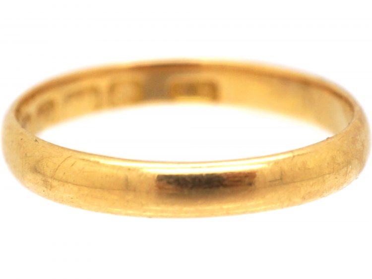 18ct Gold Wedding Ring Assayed in 1910