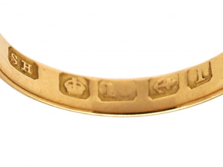 18ct Gold Wedding Ring Assayed in 1910