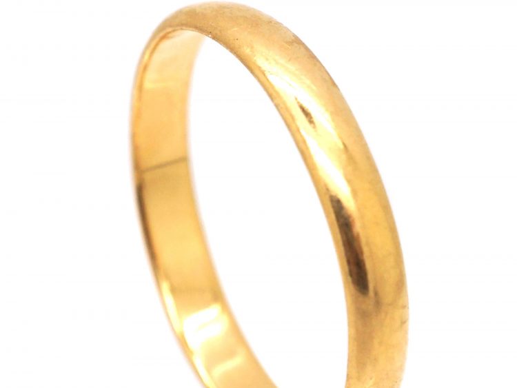 18ct Gold Wedding Ring Assayed in 1910