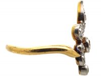 Early 20th Century 18ct Gold & Platinum, Fleur de Lys Ring set with Diamonds