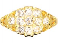 Early Victorian 18ct Gold Diamond Cluster Ring