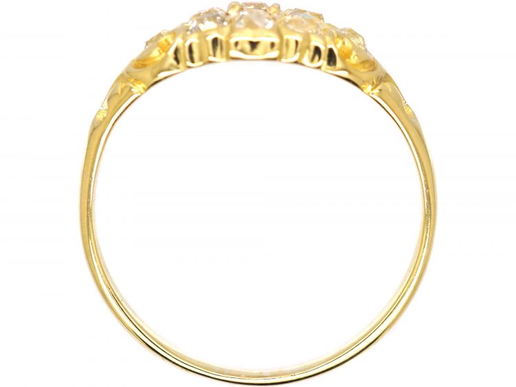 Early Victorian 18ct Gold Diamond Cluster Ring