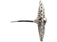 Edwardian Platinum, Sapphire & Diamond Marquise Ring