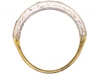 18ct Yellow & White Gold, Ruby & Diamond Half Eternity Ring by Cropp & Farr