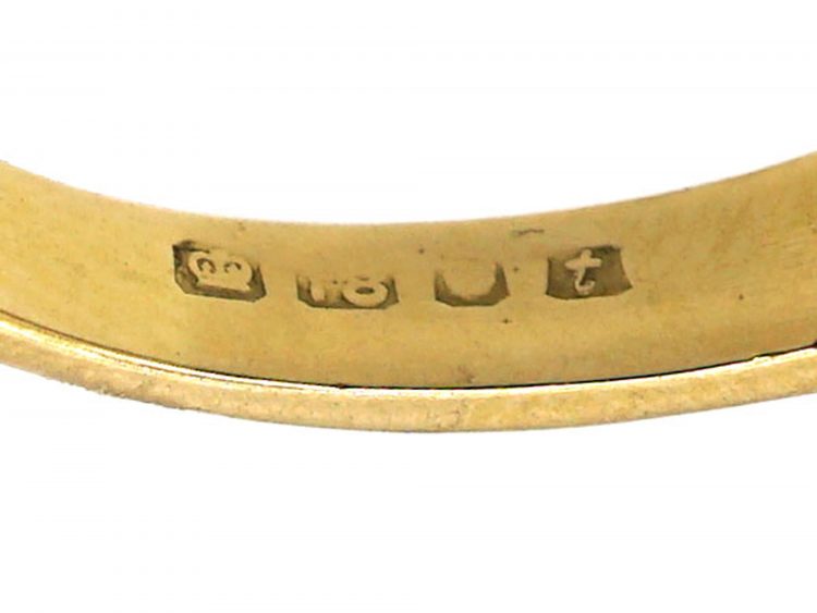 18ct Yellow & White Gold, Ruby & Diamond Half Eternity Ring by Cropp & Farr