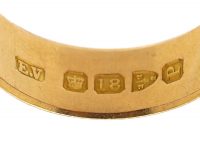 Victorian 18ct Gold Buckle Ring with Ornate Engraving