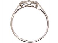 Edwardian 18ct white Gold & Platinum Diamond Cluster Ring