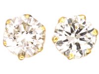 18ct Gold Diamond Stud Earrings 18ct Gold Diamond Stud Earrings
