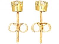 18ct Gold Diamond Stud Earrings