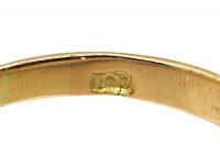 Victorian 18ct Gold Diamond Cluster Ring with Diamond Set Shoulders