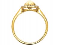 Edwardian 18ct Gold & Platinum, Opal & Diamond Cluster Ring